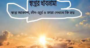 স্বপ্নে আকাশ, চাঁদ, সূর্য ও তারা দেখার ব্যাখ্যা