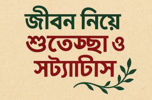 জীবন নিয়ে ১৫০টি শুভেচ্ছা ও স্ট্যাটাস